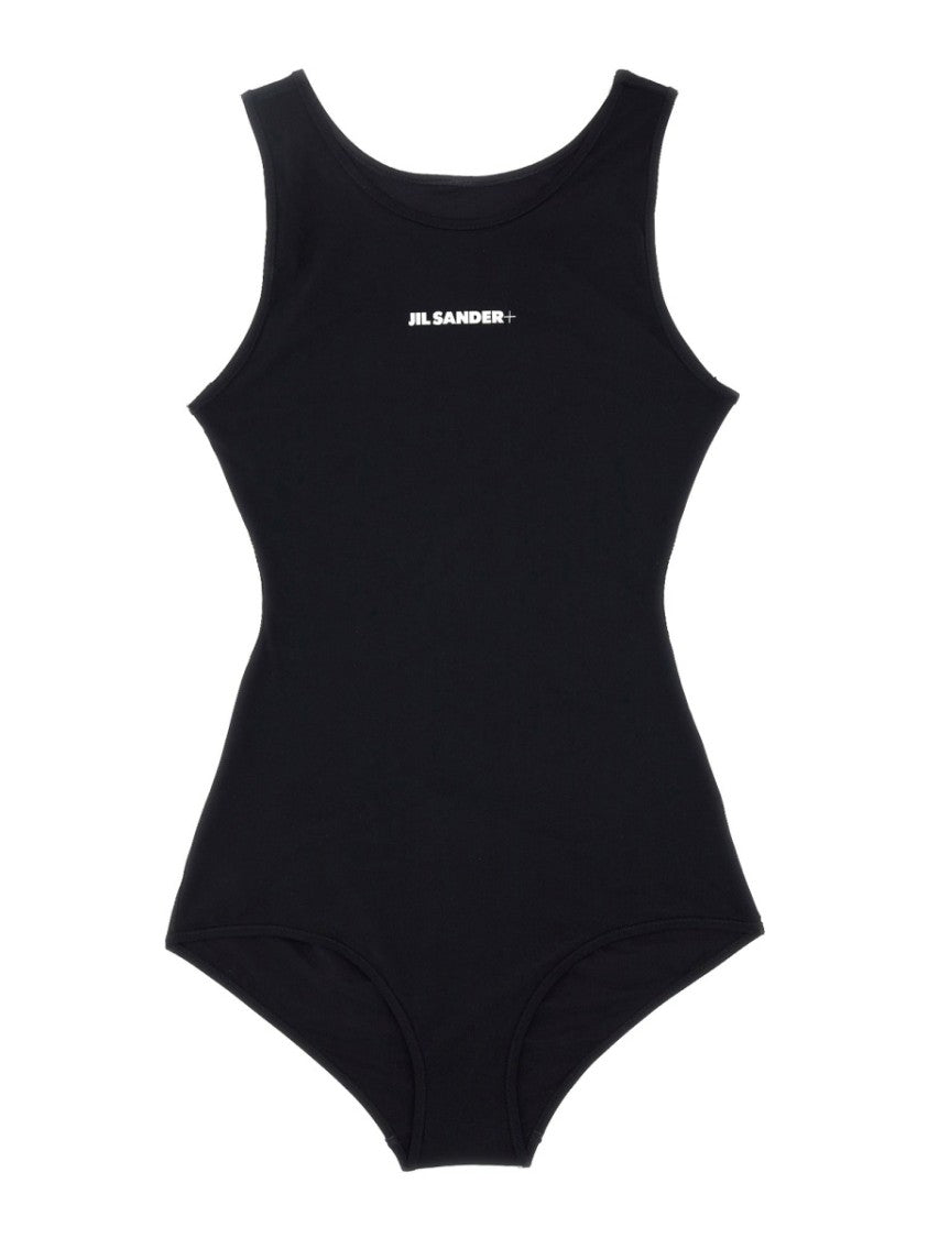 Jil Sander Black Polyamide Cut-Out Back Swimsuit