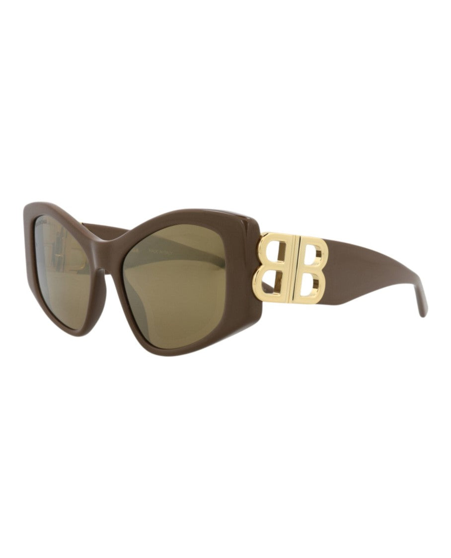 Balenciaga Cat Eye Recycled Acetate Sunglasses With Bold Logo Accent