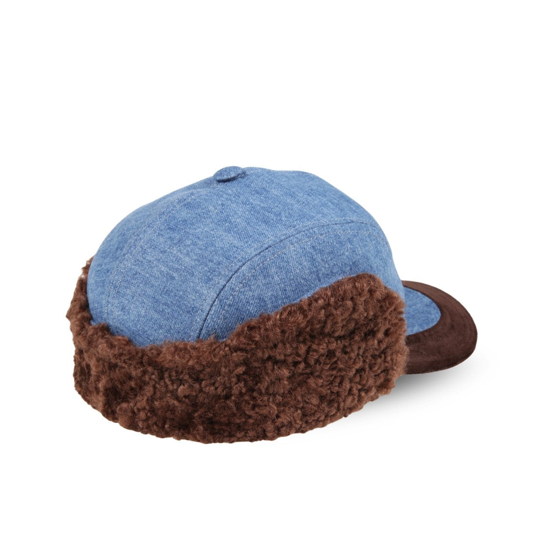 Marni Contrast Denim Earflap Cap