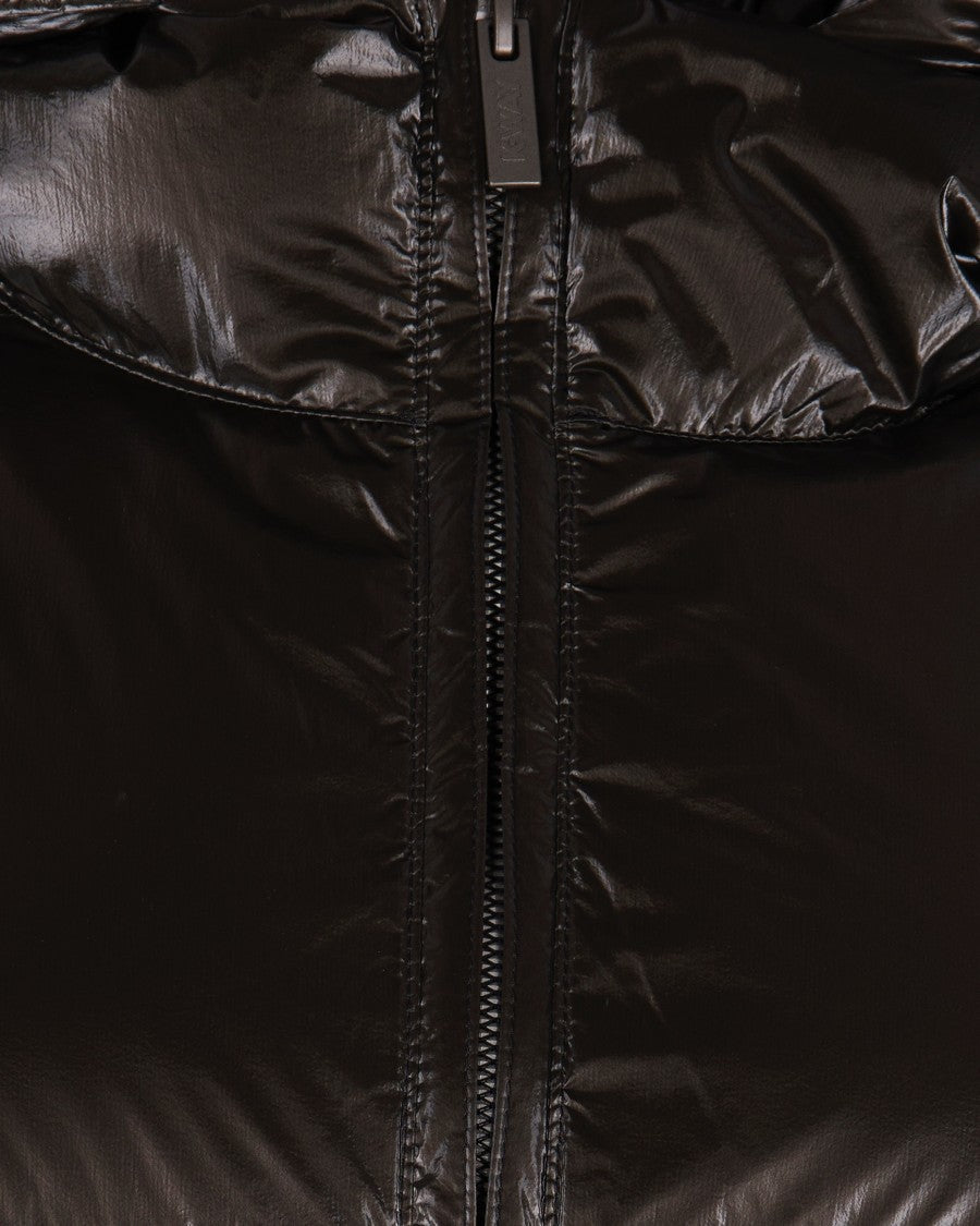 K-Way Lethille Thermo Pearly Black Olive Combo Jacket