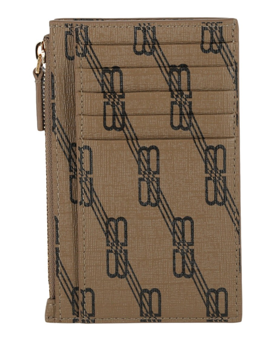 Balenciaga Bb Monogram Coated Canvas Card Holder