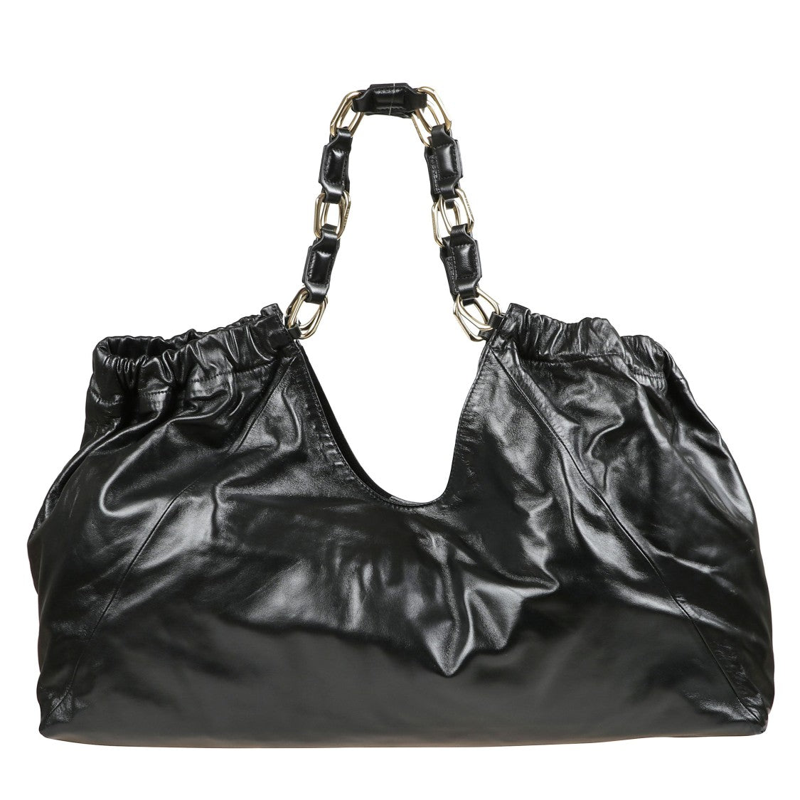 Anine Bing Oversized Nappa Leather Tote With Gold-Tone Hardware