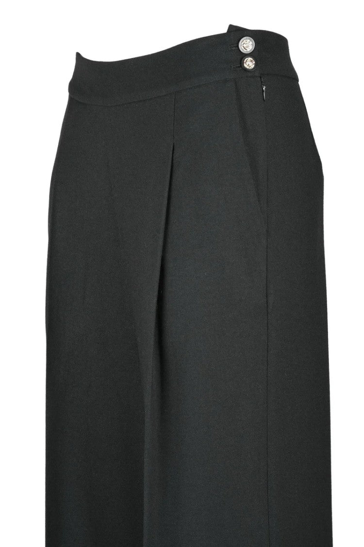 Edward Achour High-Waisted Trousers - Black