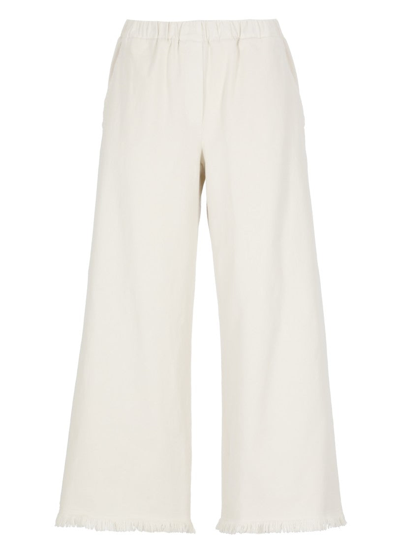 Antonelli Ivory Cotton Pants