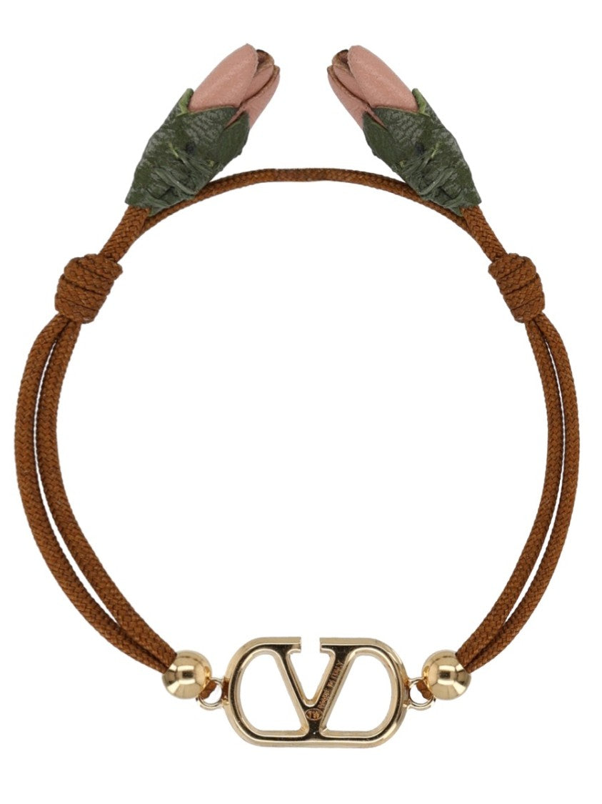 Valentino Garavani Vlogo Signature Gold-Tone Charm Bracelet