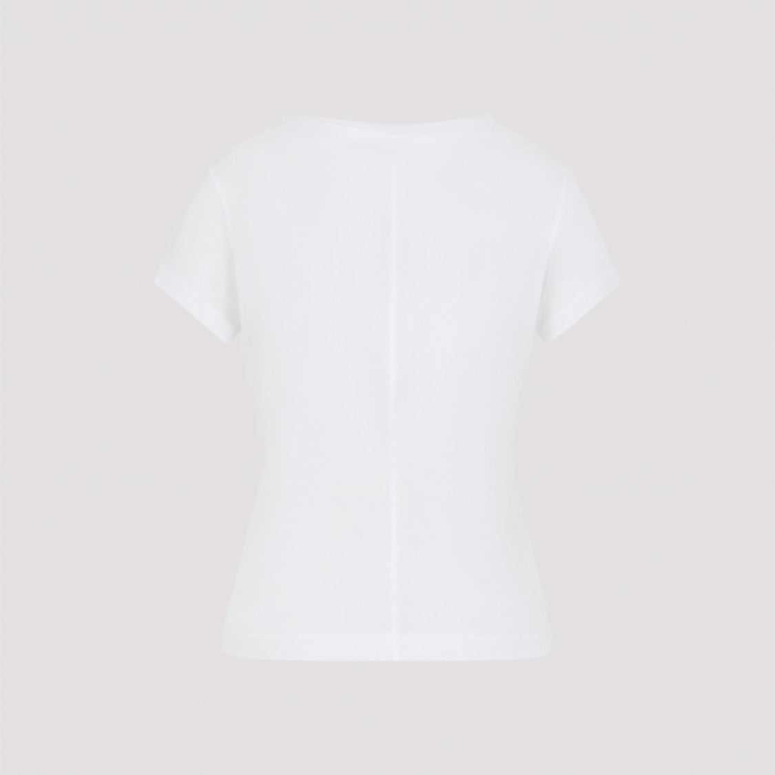 Co White Cotton T-Shirt With Subtle Back Seam