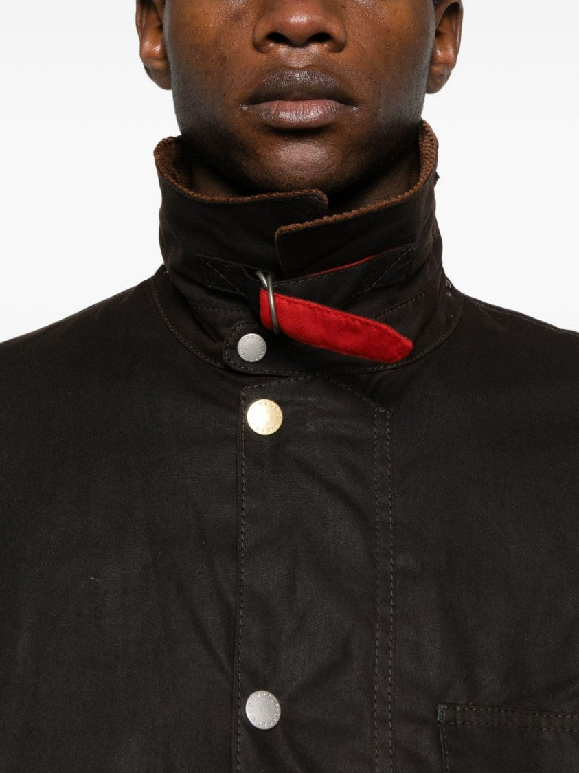Barbour Brown Casual Jacket With Corduroy Collar