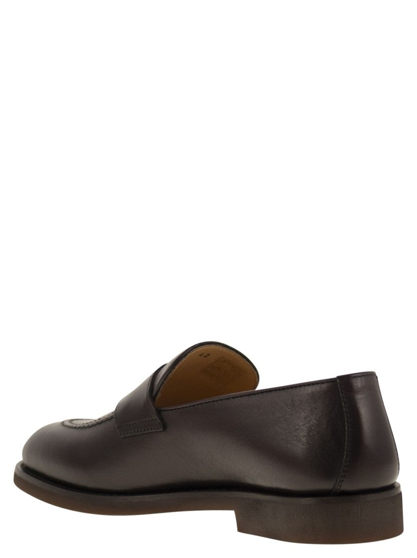 Brunello Cucinelli Calfskin Penny Loafer
