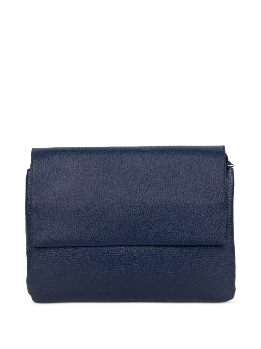 Gianni Chiarini Three Blue Pebbled Leather Clutch Bag