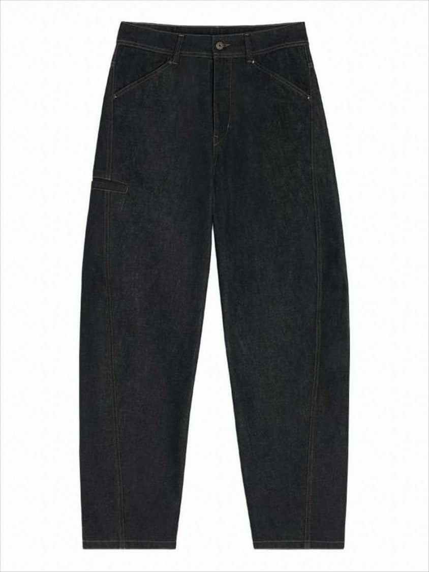 Lemaire Relaxed Wide-Leg Denim Pants