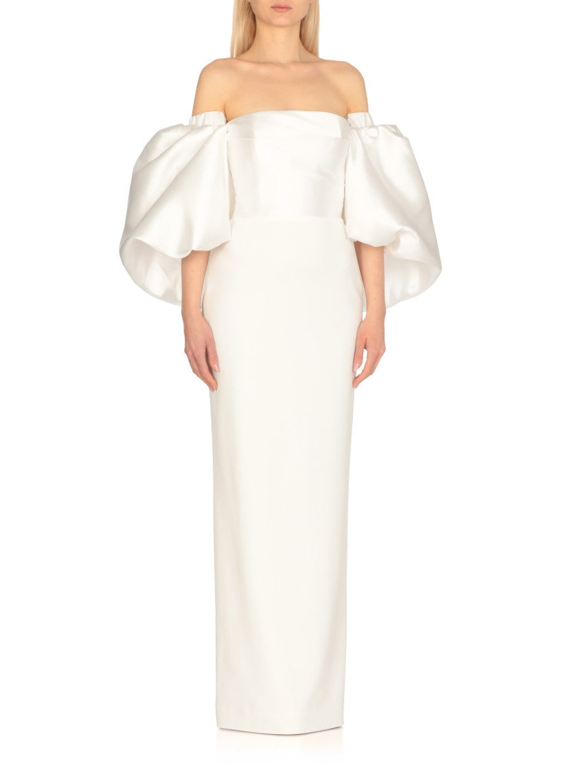Solace London White Floris Maxi Dress