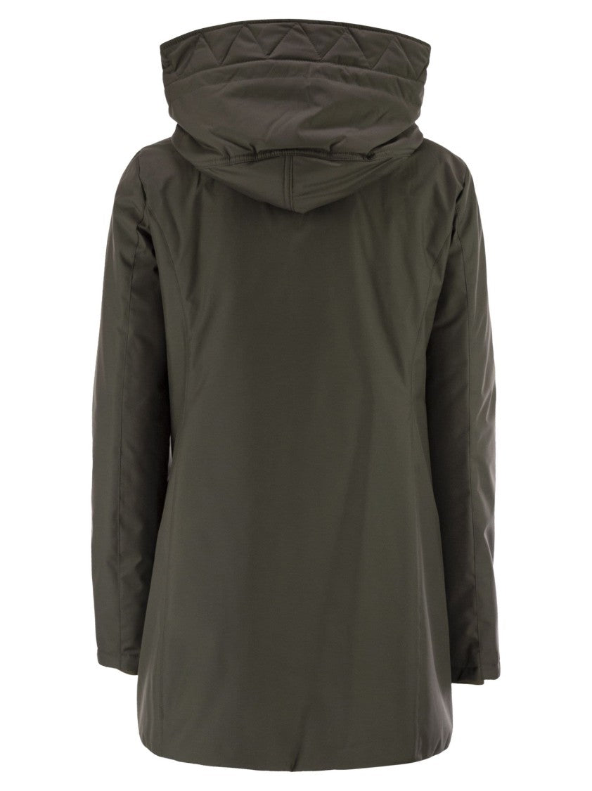 Fay Technical Gabardine Toggle Coat