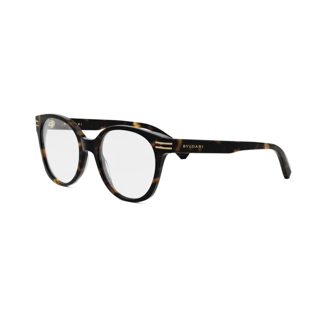 Bulgari Bv50047i Classic Round Tortoiseshell Frame Eyeglasses