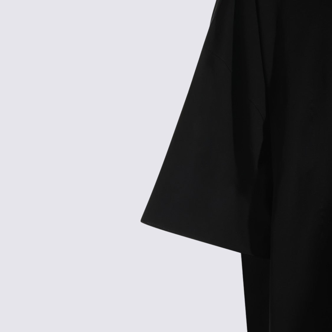 Rick Owens Oversized Black T-Shirt With Wide Elbow-Length Sleeves