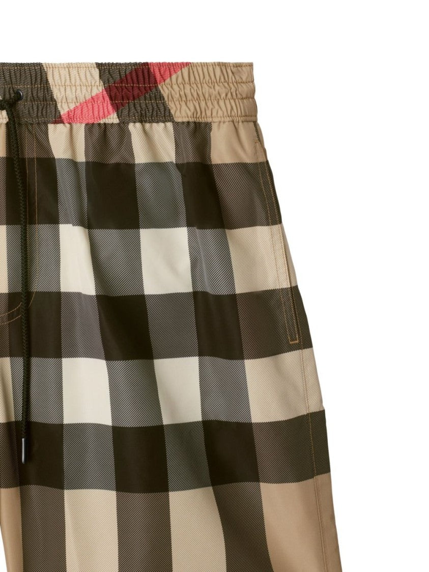 Burberry Classic Check Pattern Shorts With Adjustable Waistband
