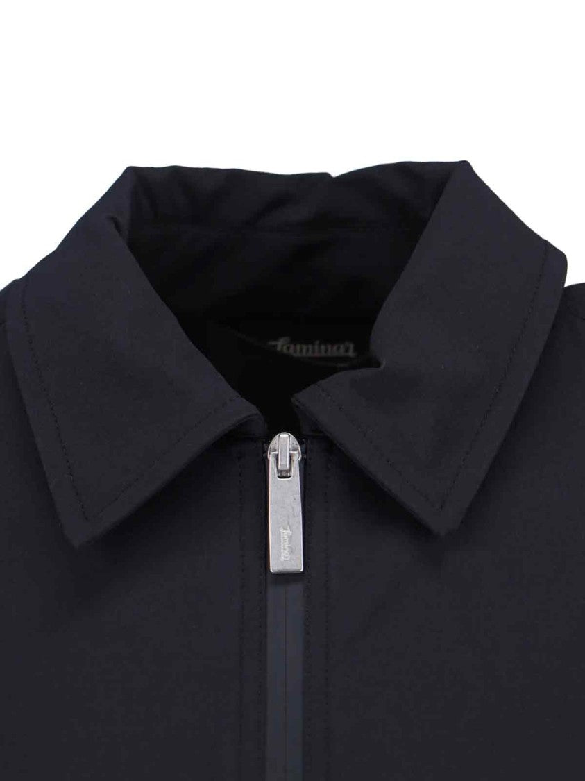 Laminar Classic Zip-Front Black Jacket With Minimalist Design
