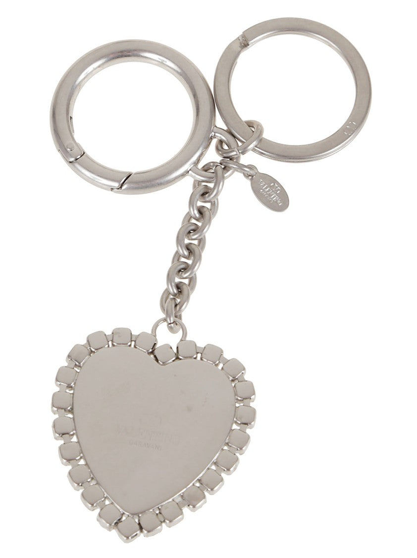 Valentino Garavani Coeur Hyperbole Metal Bag Charm And Keychain