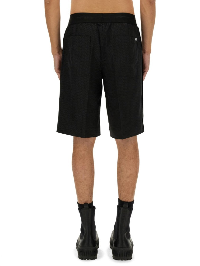 Helmut Lang Tailored Black Shorts With Structured Silhouette