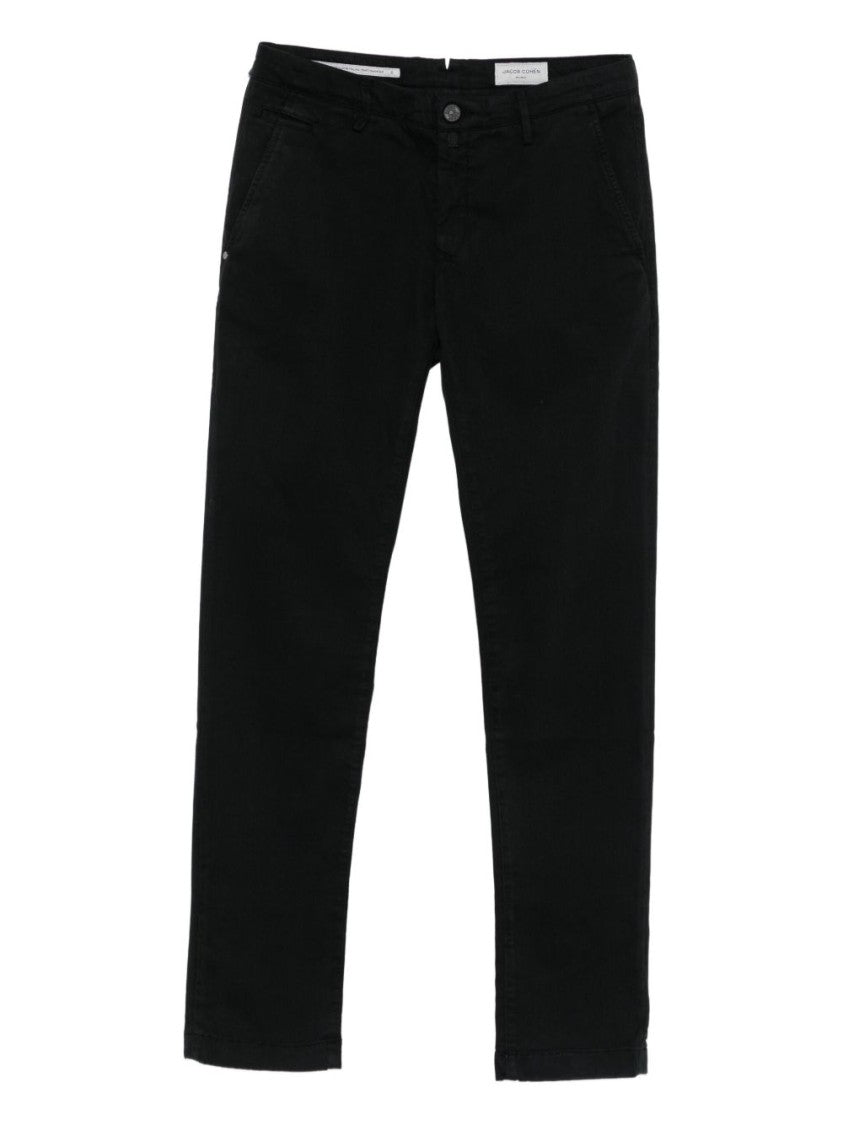 Jacob Cohen Slim-Fit Black Trousers