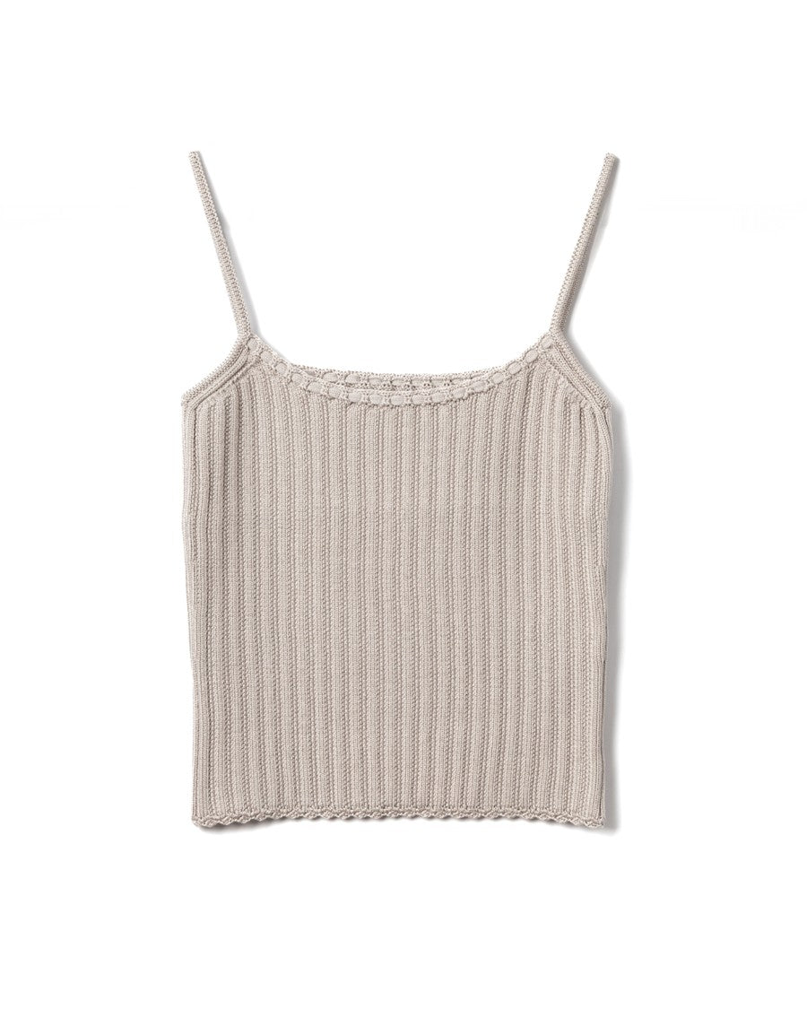 Lanvin Ribbed Viscose Tank Top