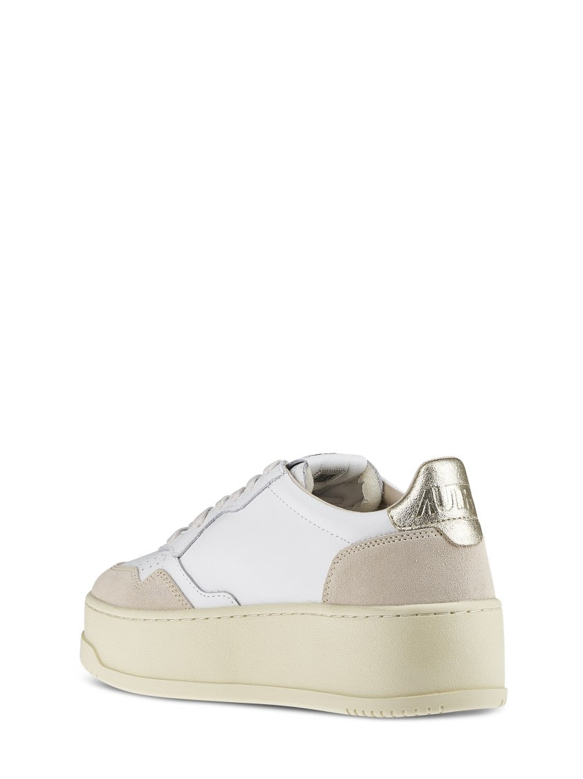 Autry Low-Top Platform Sneakers With Leather And Suede Accents