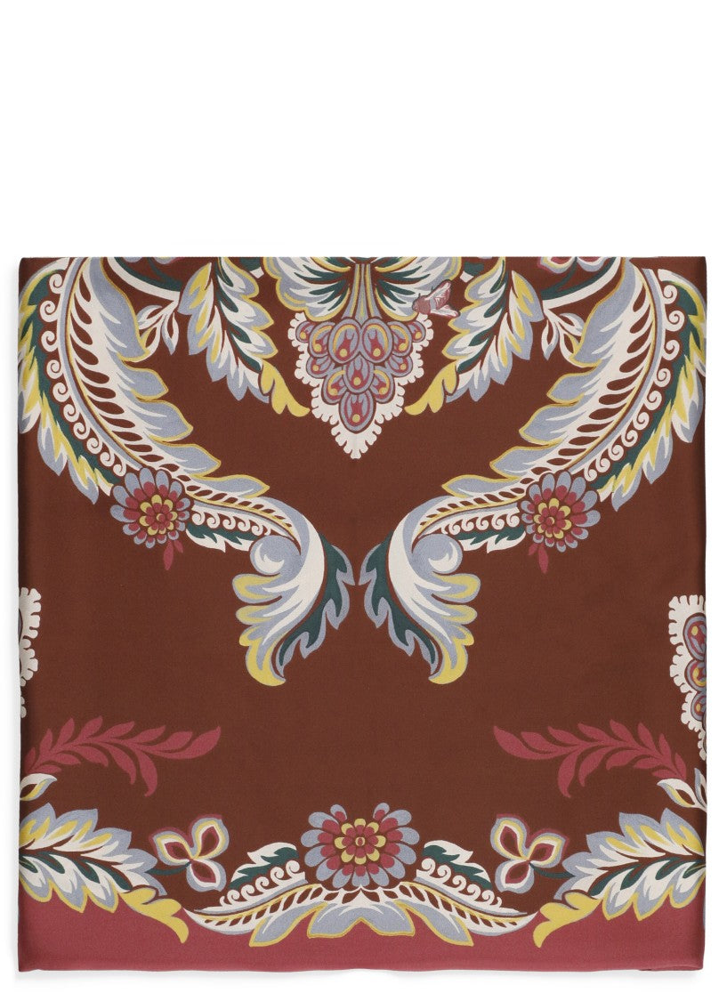 Etro Red Silk Foulard