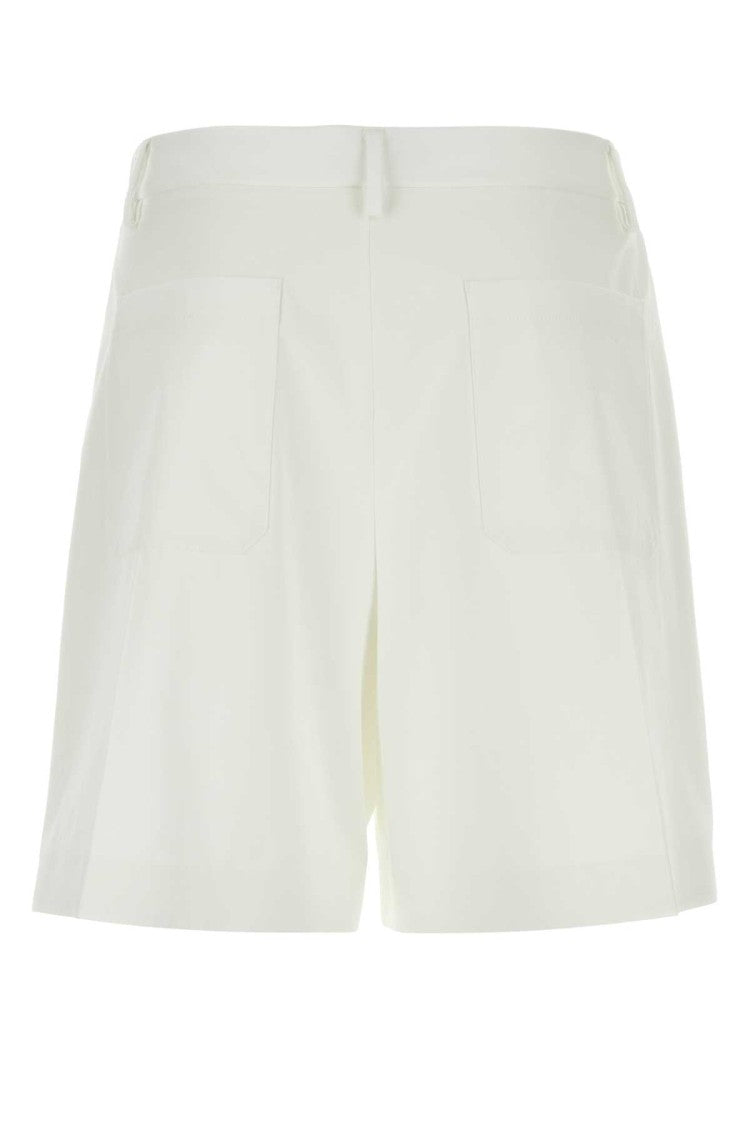 Valentino Garavani White Wool Blend Bermuda Shorts