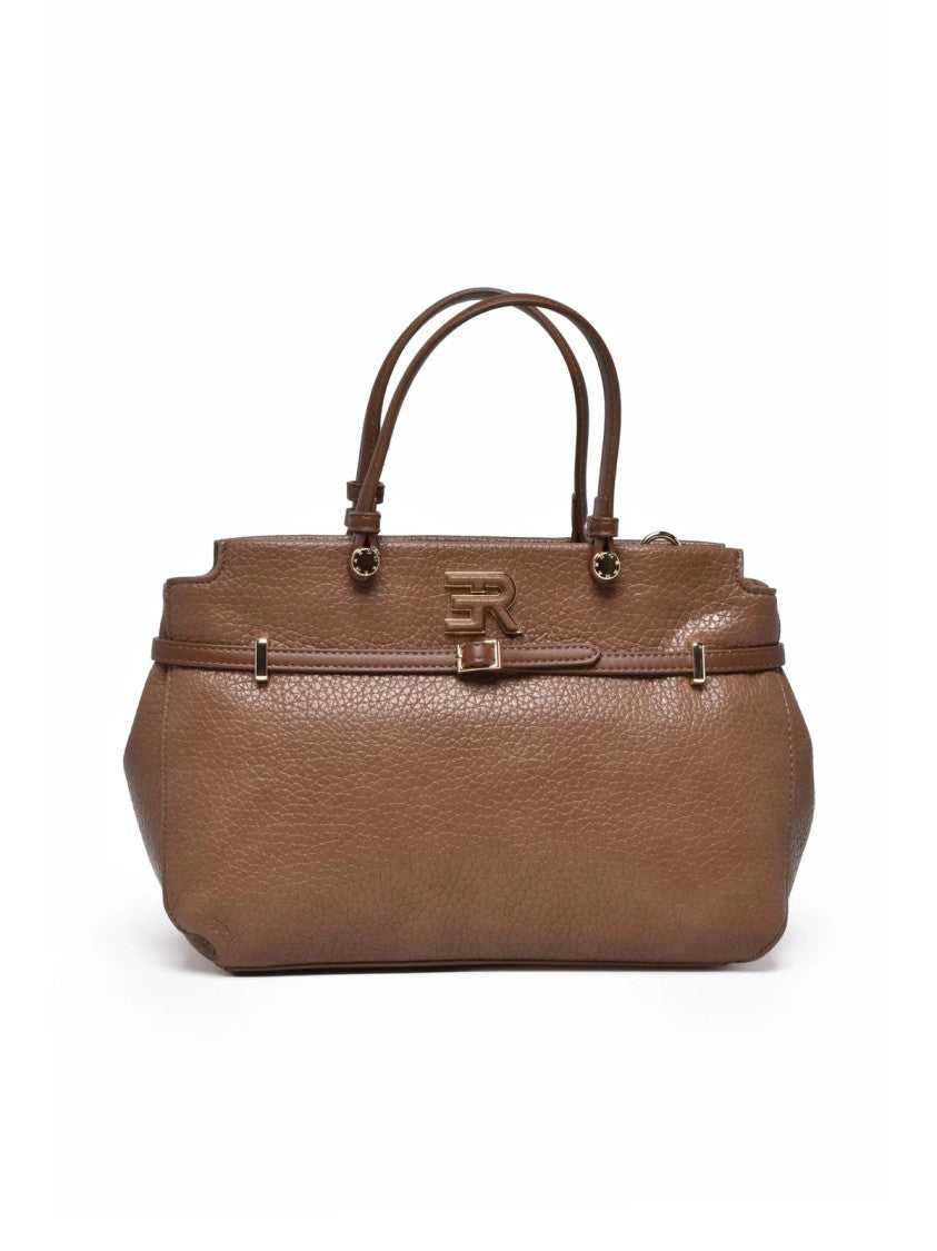 Ermanno Firenze Taupe Polyurethane Unity Handbag