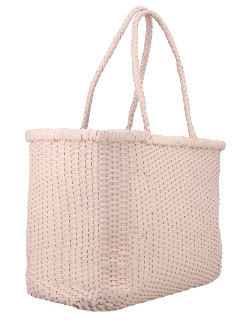 Dragon Diffusion Neutrals B Weave Large Woven Leather Tote Bag