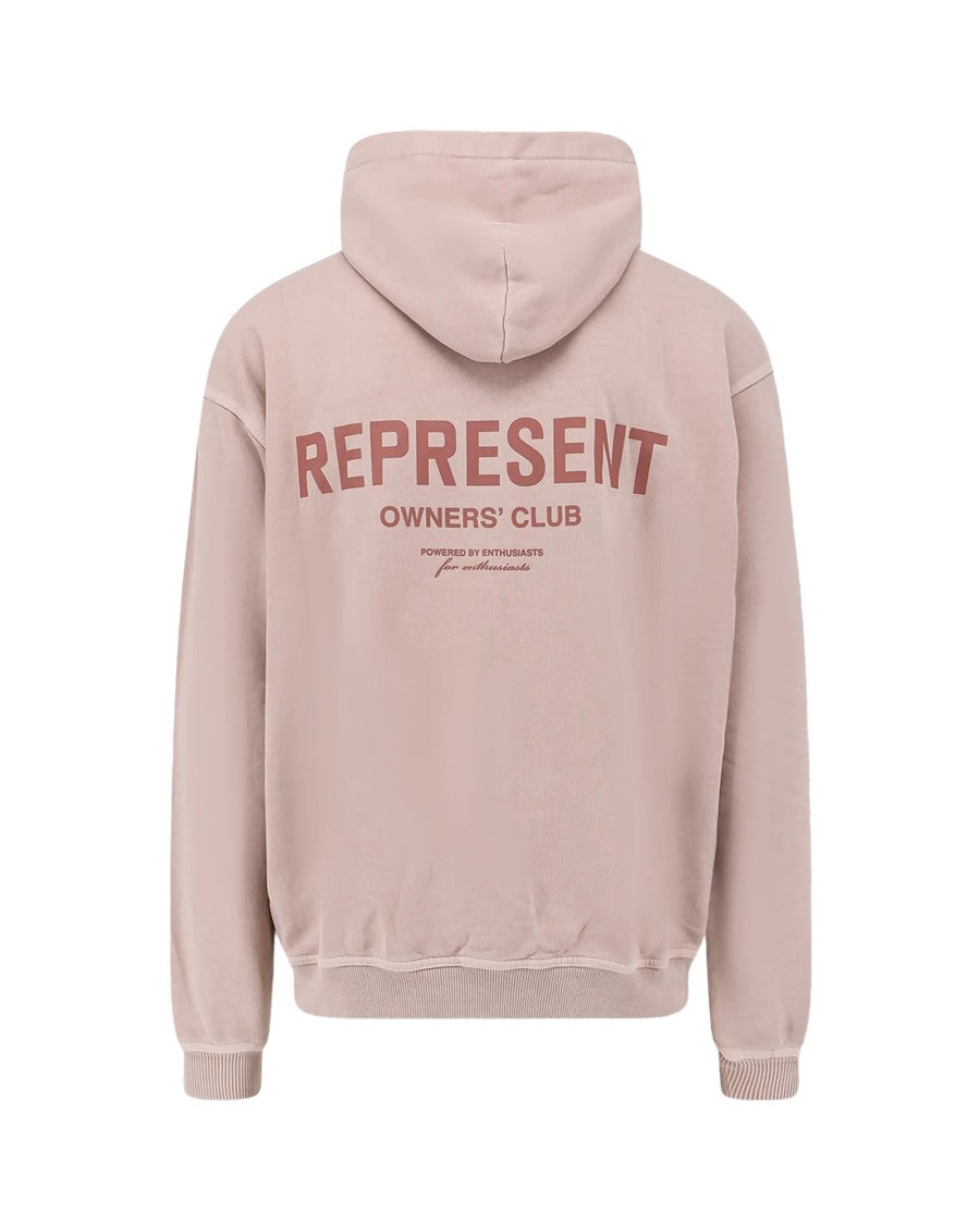 Represent Oversized Pink Hoodie With Owners' Club Print