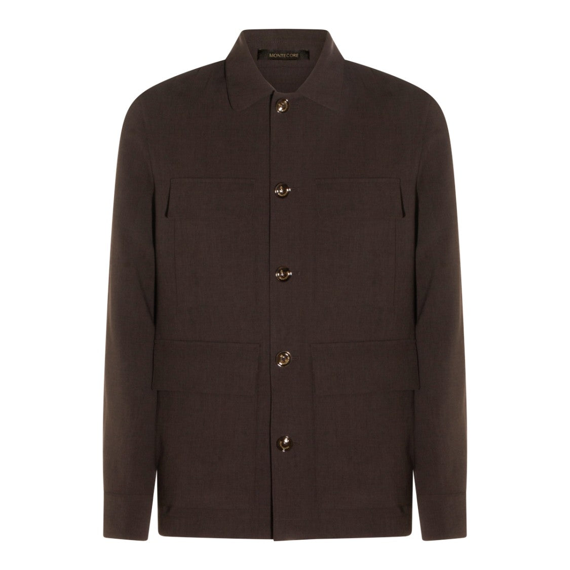 Montecore Button-Up Casual Jacket With Classic Collar