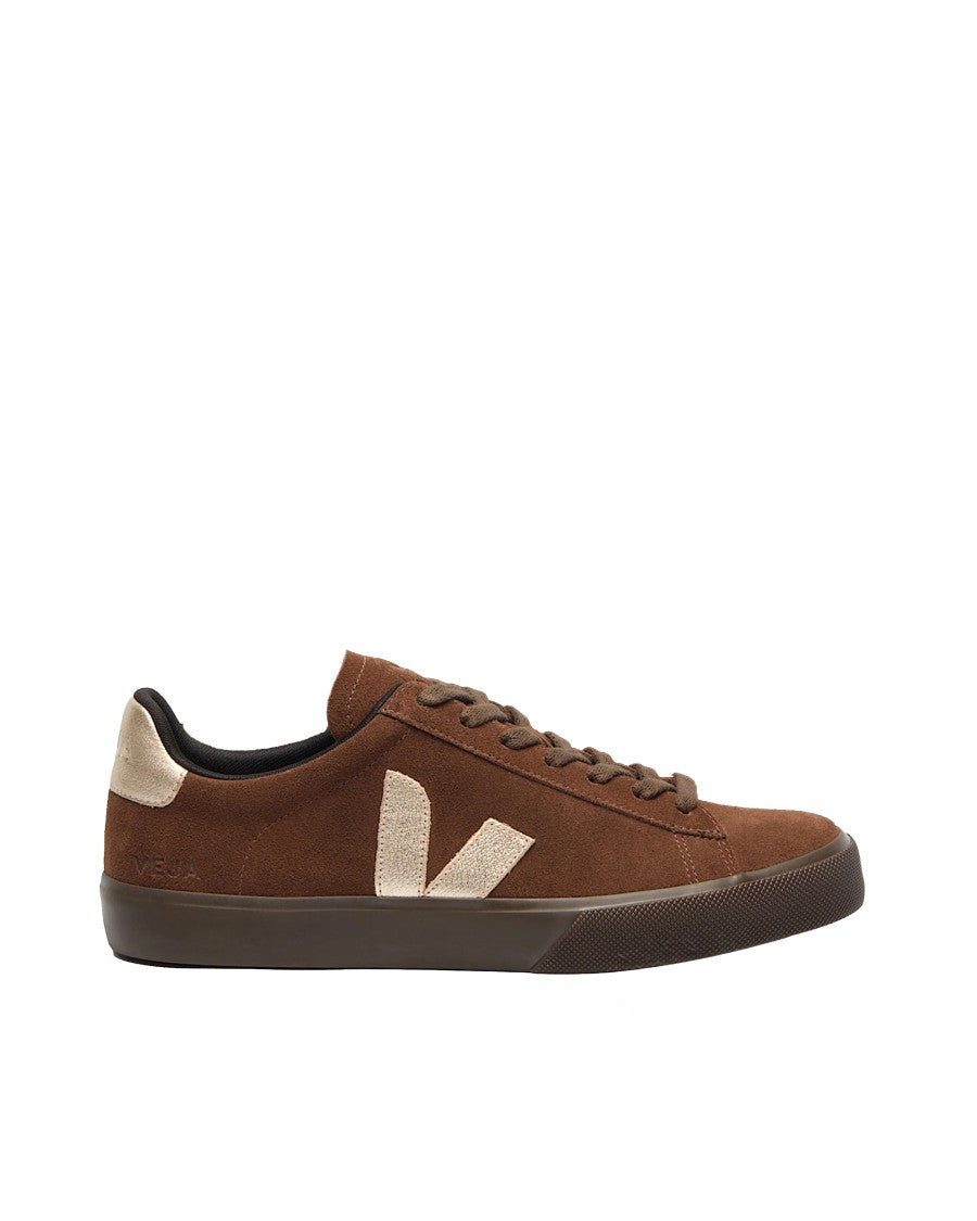 Veja Campo Suede Walnut Sneakers With Organic Accents