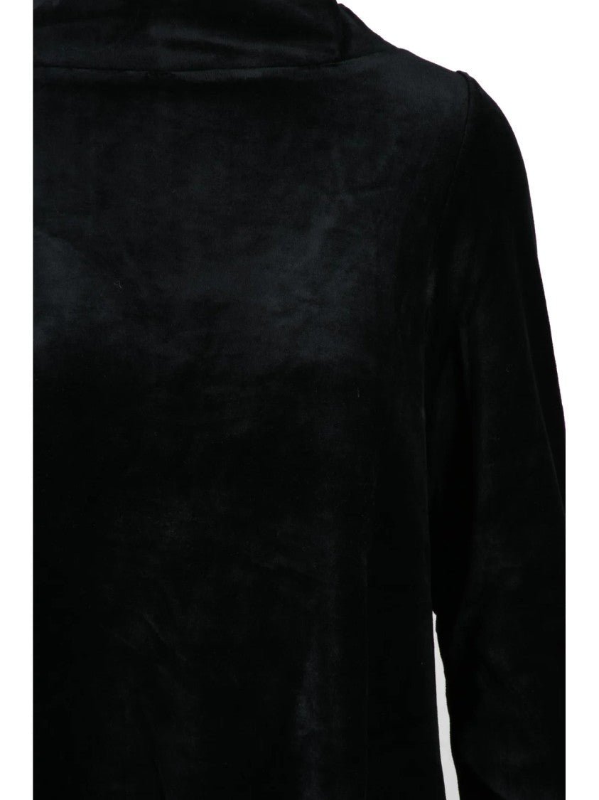 Mama B. Black Fluid Fit Stretch Chenille Sweatshirt