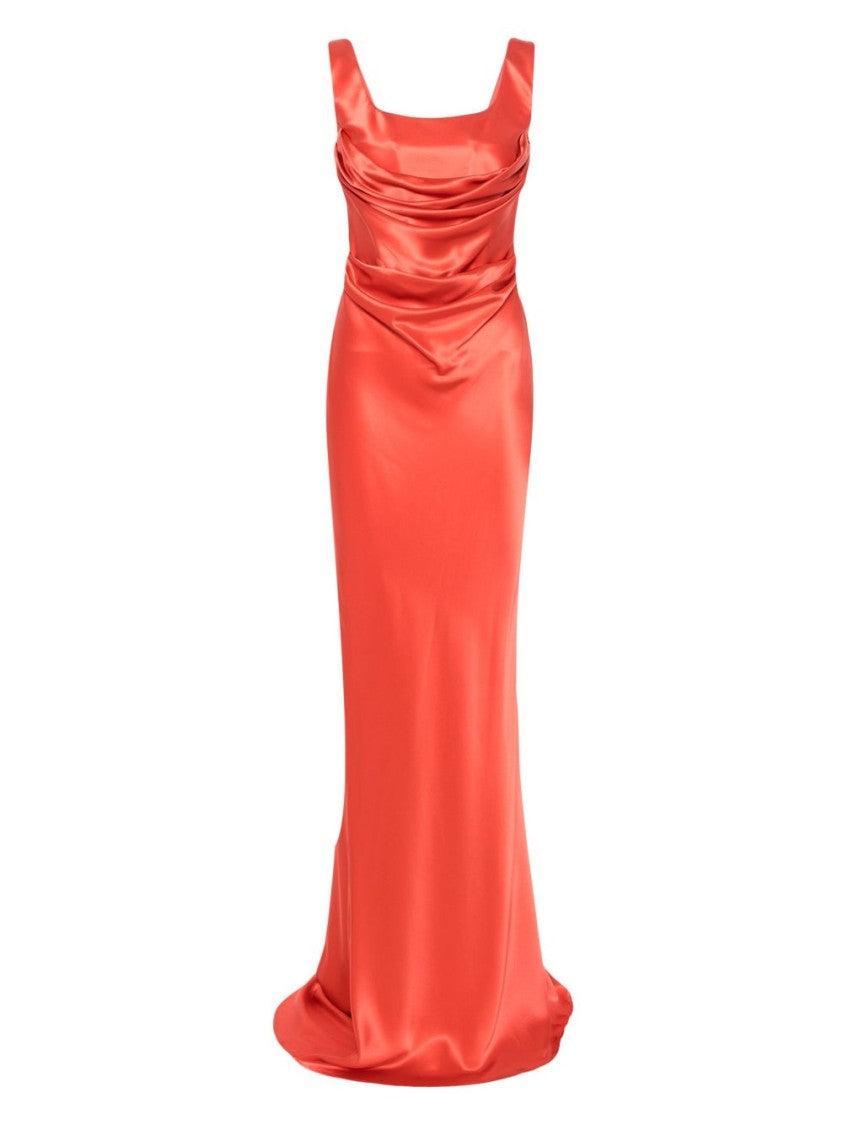 Giuseppe Di Morabito Silk Dress With Square Neckline