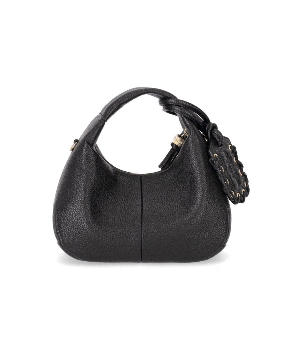 Ganni Hobo Mini Black Bag