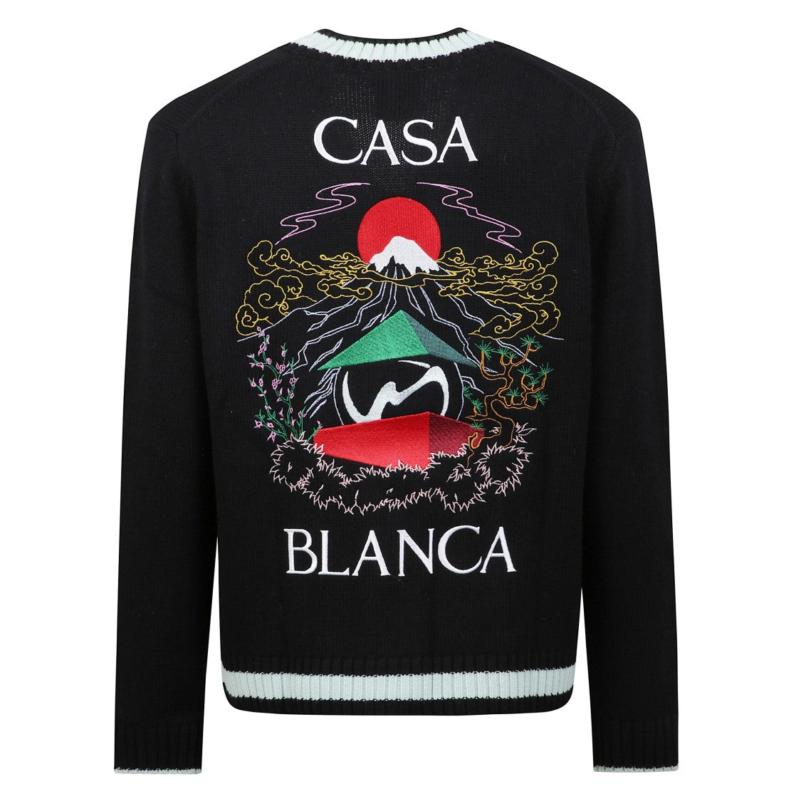 Casablanca Cardigan With Embroidered Graphic