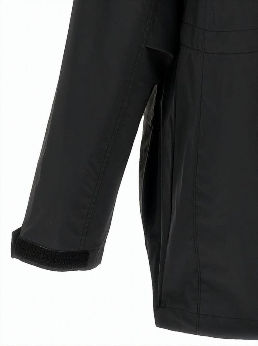 Carhartt Wip Matte Black Functional Jacket With Adjustable Cuffs