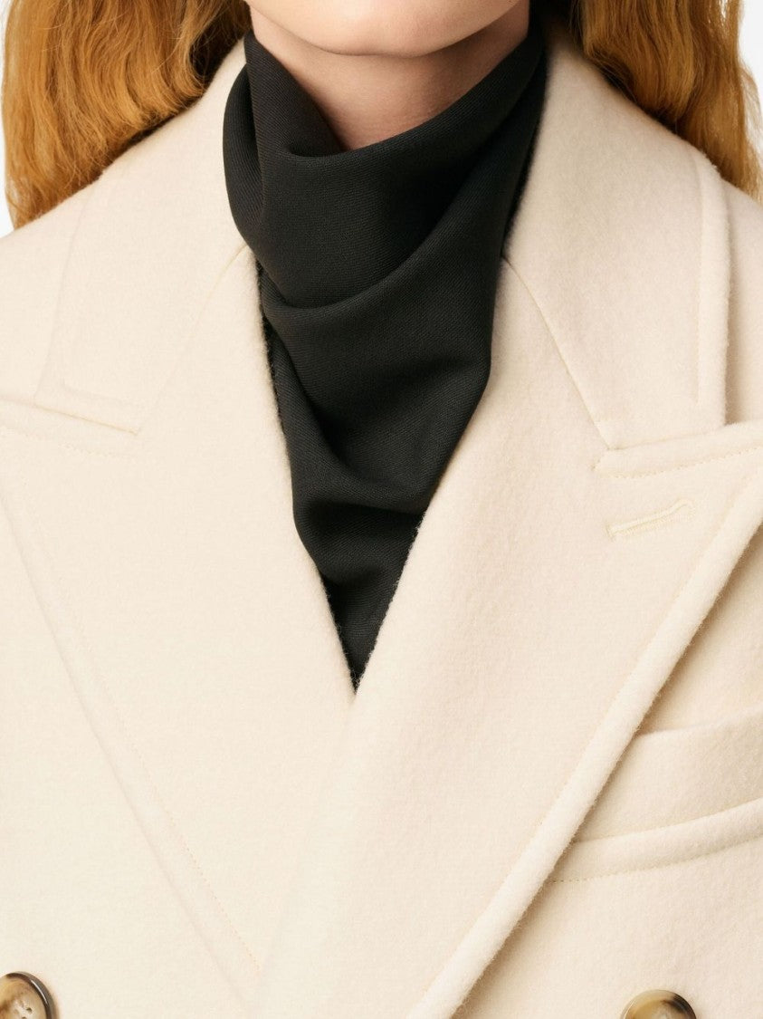 Ami Long Double-Breasted Coat