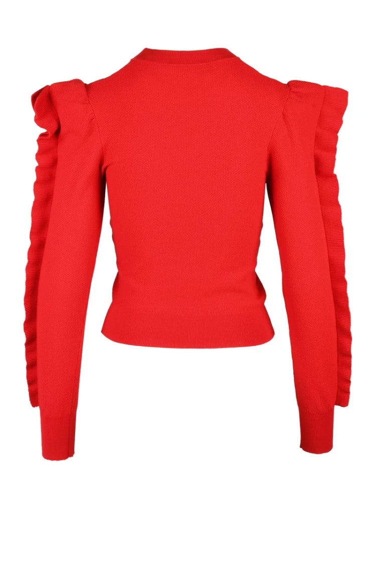 Max Mara Knit Viscose/Polyester - Red