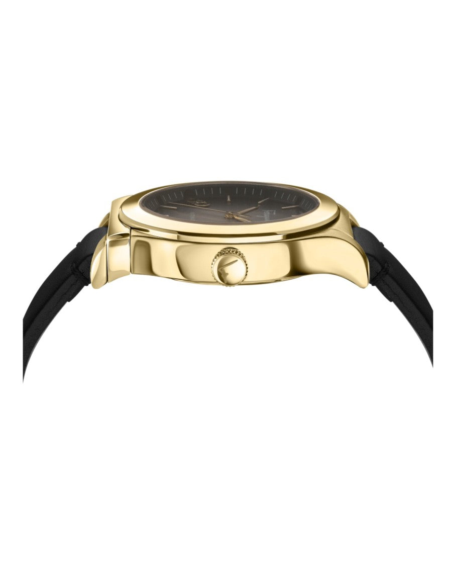 Ferragamo 1927 Automatic Watch With Black Sunray Dial And Calf Leather Strap
