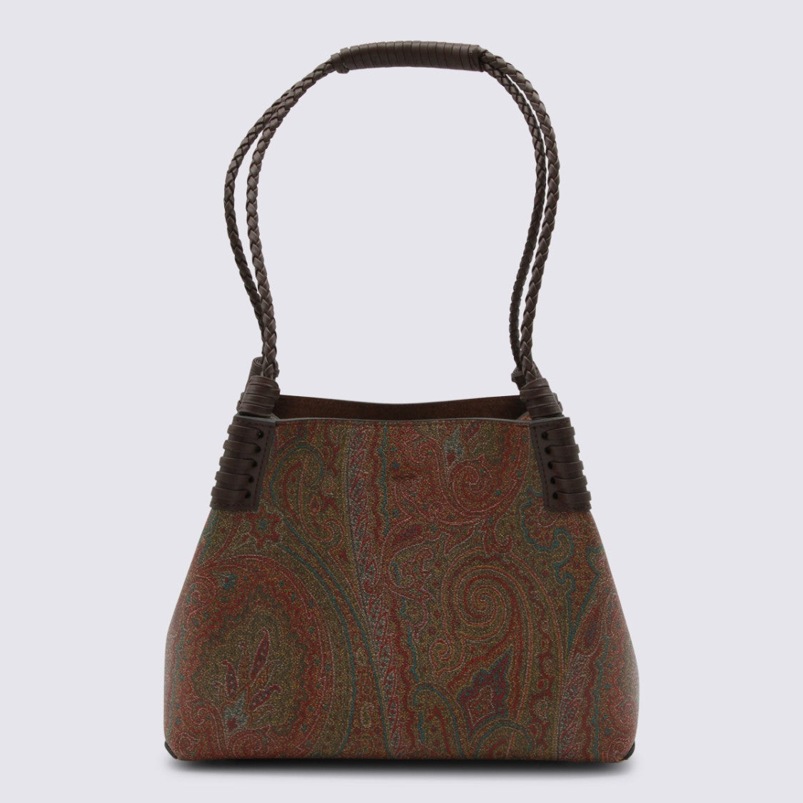 Etro Brown Patterned Tote Bag
