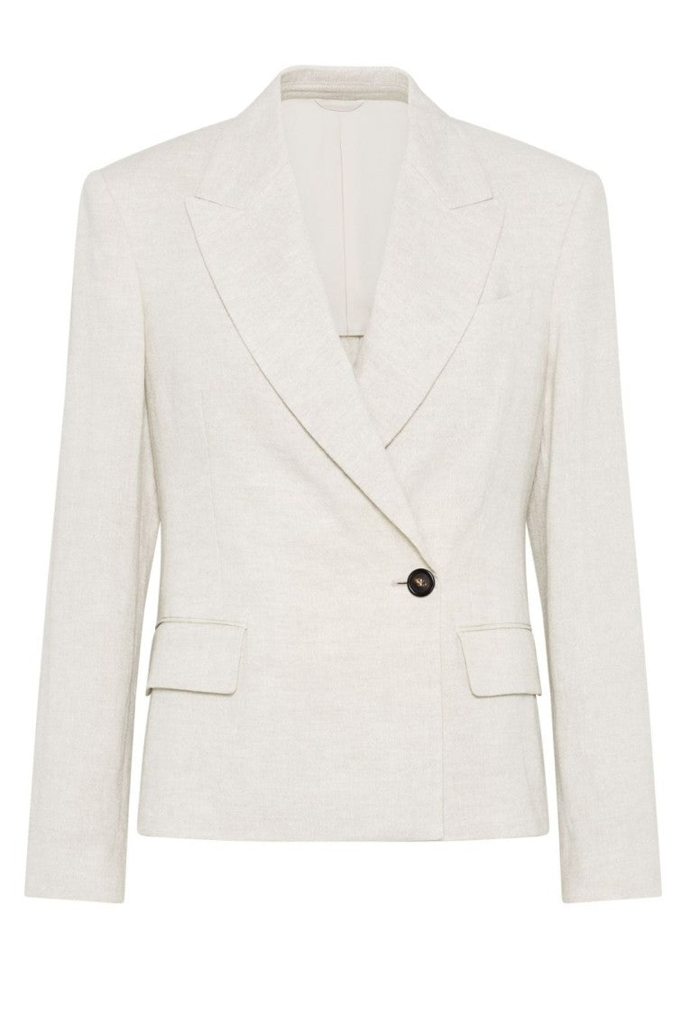 Brunello Cucinelli Beige Long Sleeve Jacket