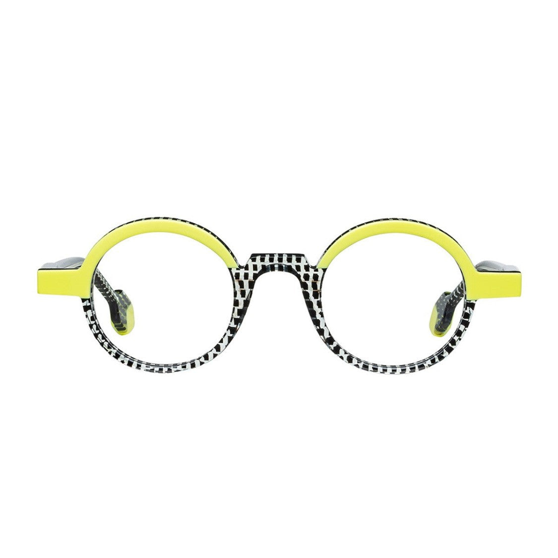 Matttew Yellow Tablao Acetate Round Sunglasses