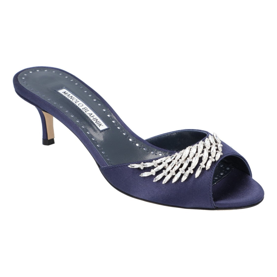 Manolo Blahnik Lumada Fabio 050 Mule Blue