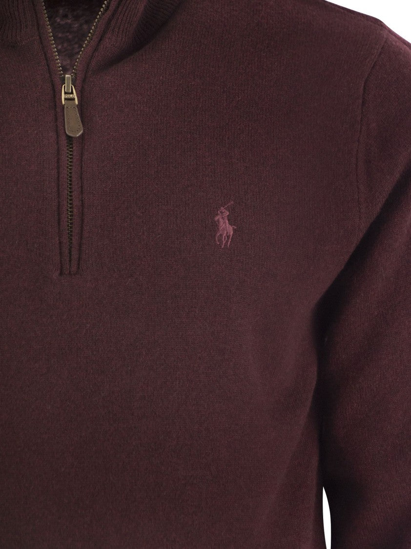 Polo Ralph Lauren Wool Pullover With Half Zip