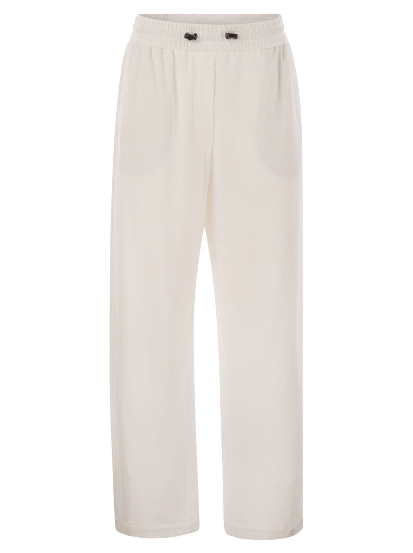 Brunello Cucinelli Track Trousers In Couture Interlock