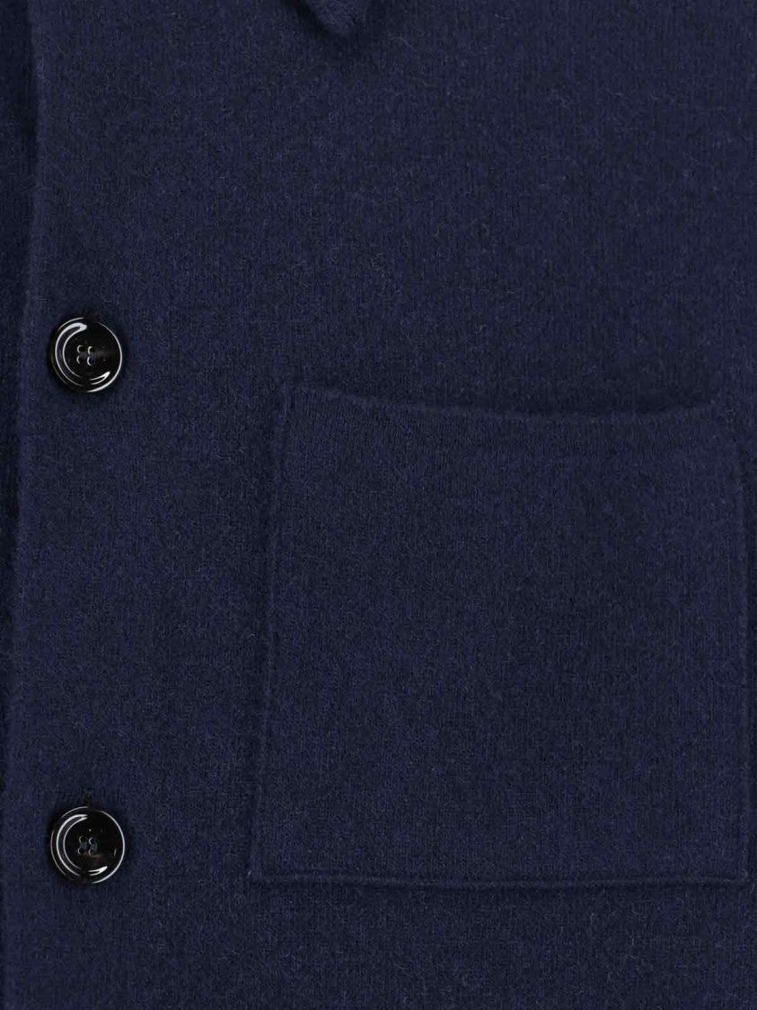 Lardini Wool Jacket – Navy Blue