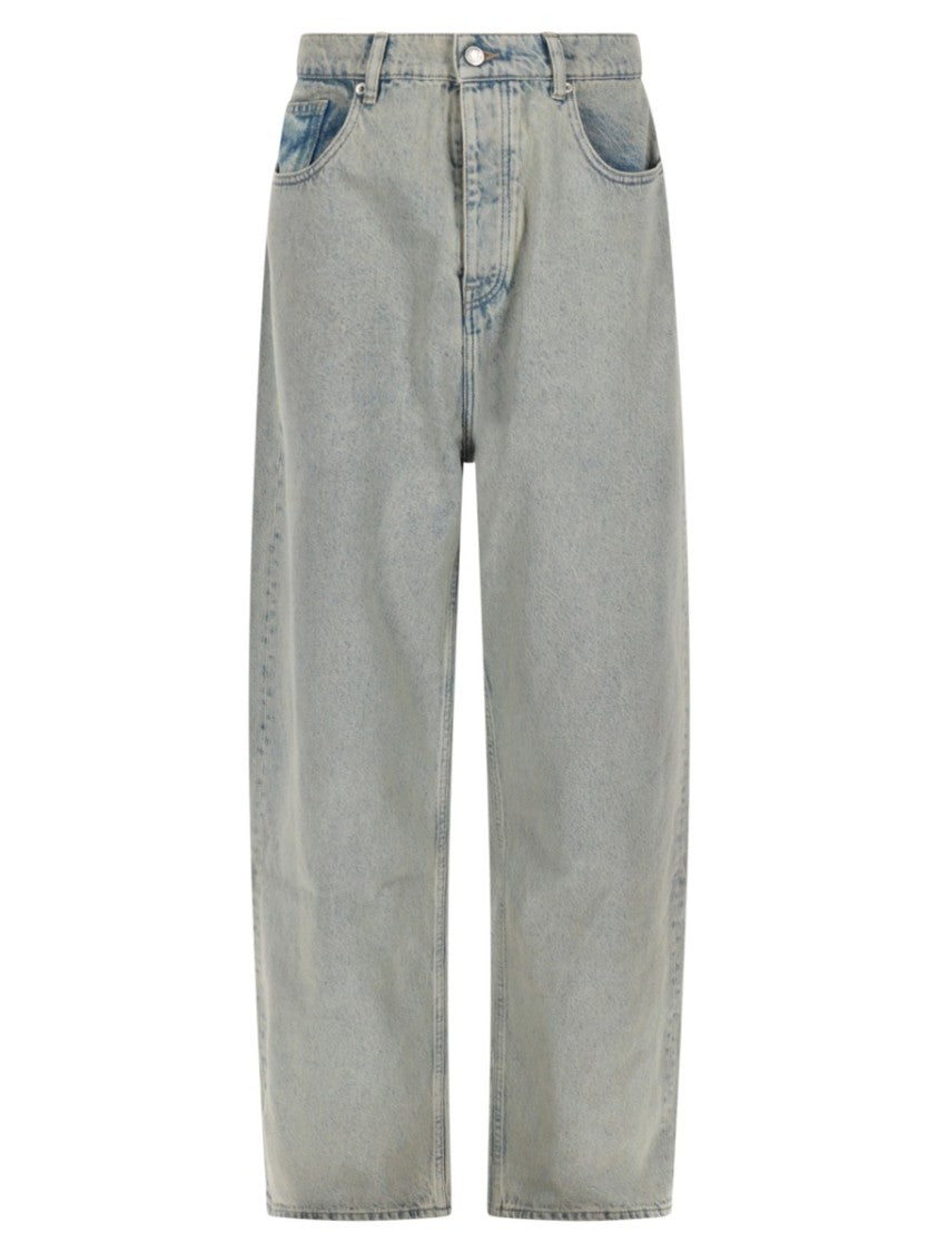 Drôle De Monsieur Light Blue Baggy Faded Jeans