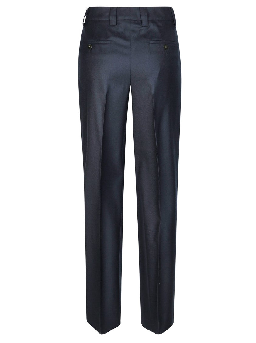 Incotex Palazzo Flannel High-Waisted Trousers