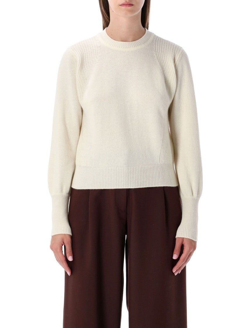 Sessùn Cropped Jumper In Stocking Stitch Knit
